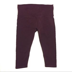 Lululemon | Reveal Crop (Stripes) - Dark Adobe